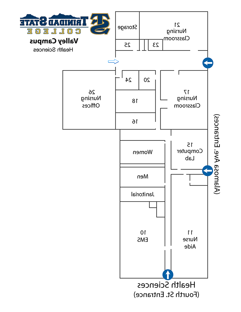 山谷校园健康科学大楼地图图像